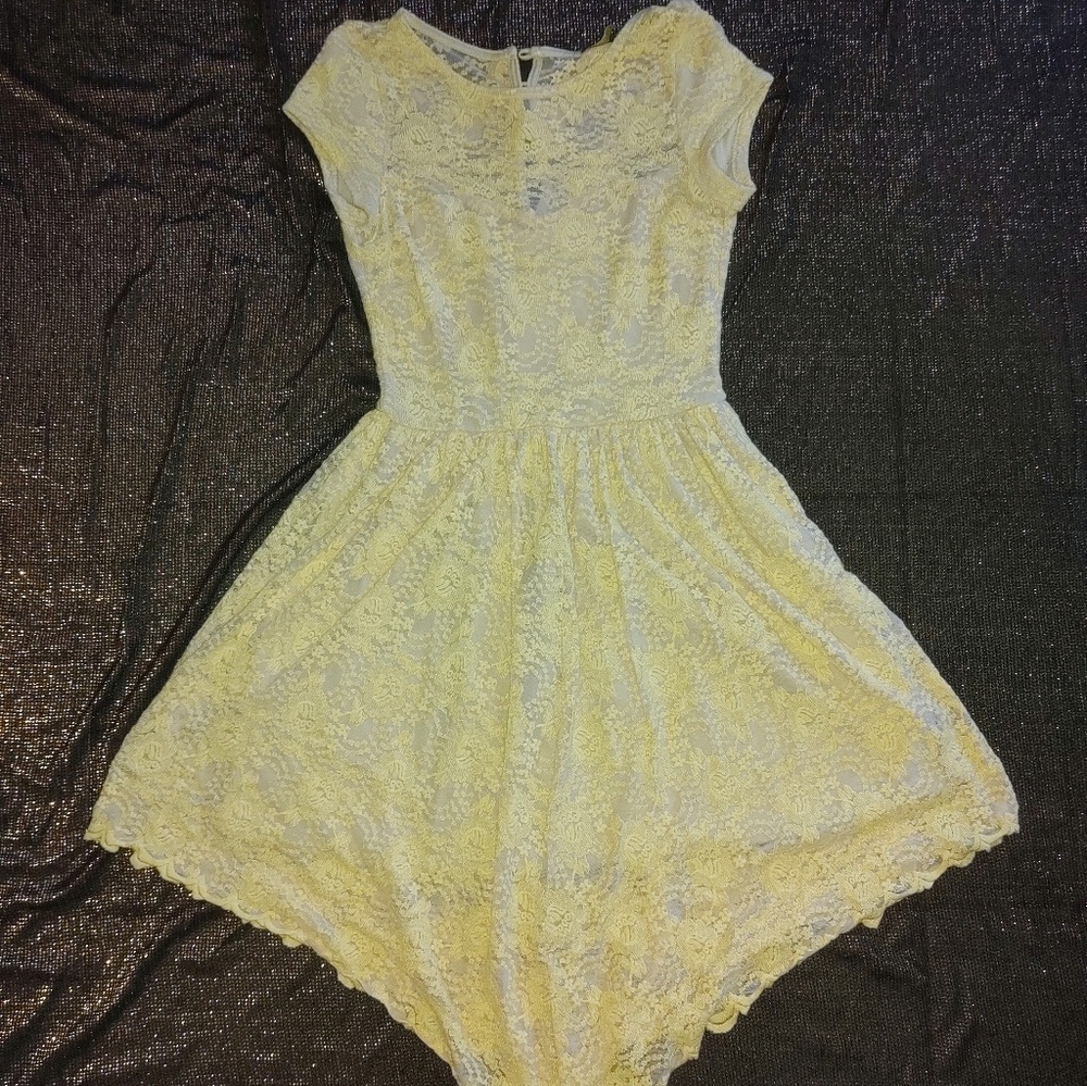 💋Finn & clover yellow lace dress